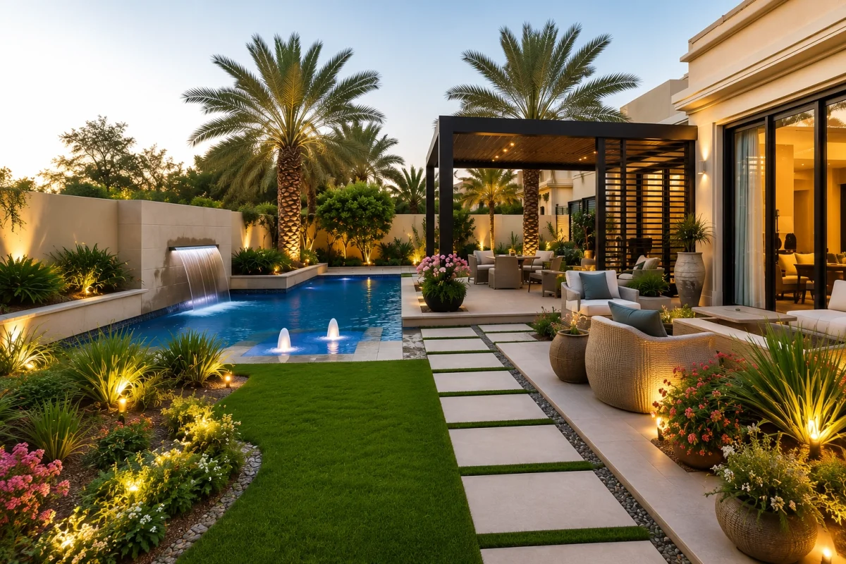 Villa Landscaping in Dubai: Complete Guide to Garden Design, Irrigation and Outdoor Living - Green Earth Dubai