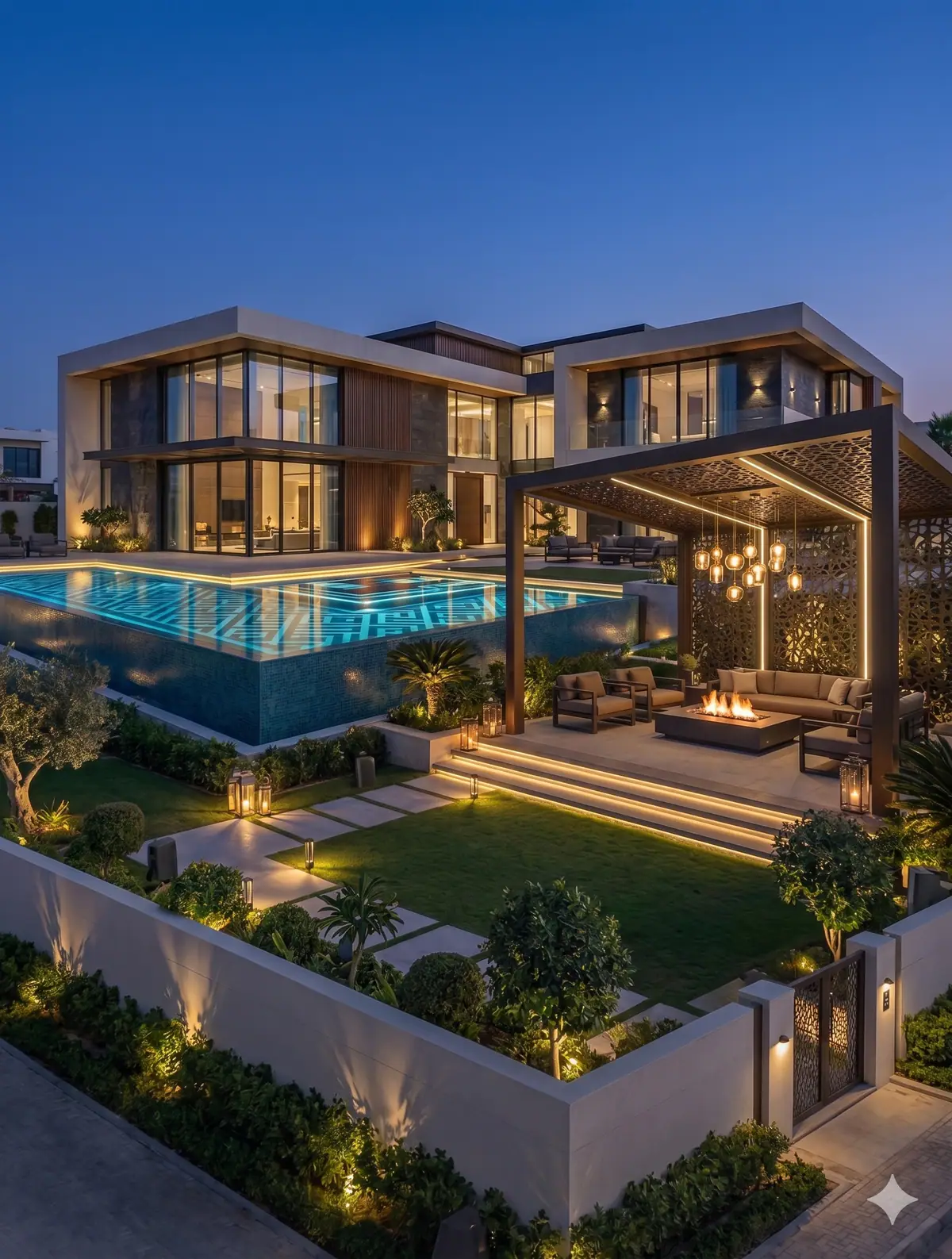 Smart home planning for Dubai villa outdoor living